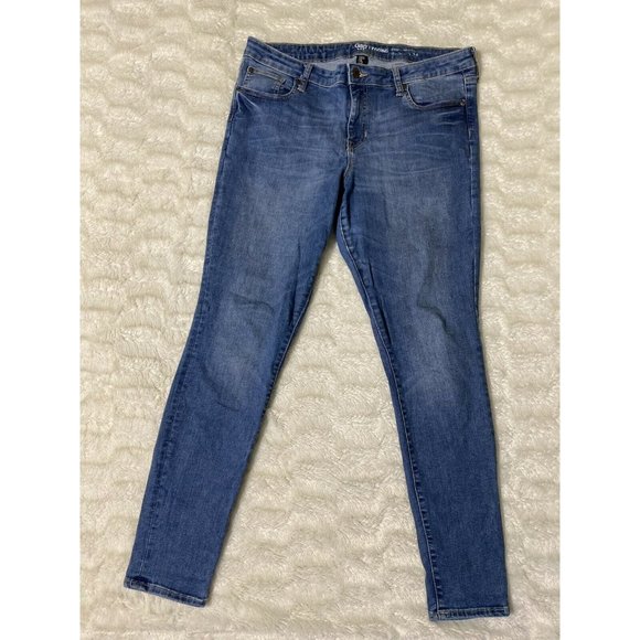 Gap Womens Skinny Sz 14R Blue Denim Jeans (34x29 Msrd) - Picture 4 of 11